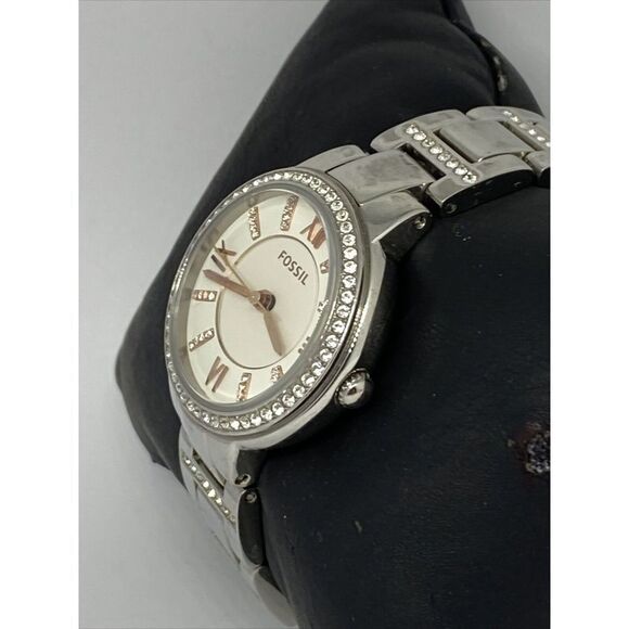 Fossil Virginia ES3741 Women's Silver Stainless Steel Analog Dial Watch EY732 - Picture 4 of 12